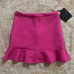Cynthia Rowley Bonded Mini Skirt Hot Pink